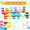 1,400-Piece Bulk Acrylic Paint Set - 100 Strips of 12 Washable Colors with 200 Paintbrushes - Mini Paint Pod Kit for Classroom, Art Parties, Students, and DIY Group Crafts (1,200 Paint Pods Total)